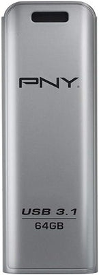 PNY 64 GB 3.2 Gen 1 USB Flash Drive Stainless Steel | FD64GESTEEL31G-EF USB Flash Drive PNY