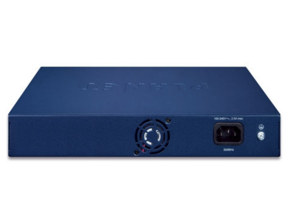 Planet 8-Port 10/100TX 802.3at PoE + 2-Port Gigabit TP/SFP Combo Desktop Switch with PoE LCD Monitor | FGSD-1022VHP Planet Network Switches Planet