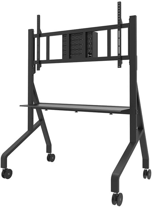 Neomounts 65" - 110" TV Multimedia Cart/Trolley | FL50-575BL1 Large Flat Screen Display Trolley NeoMounts
