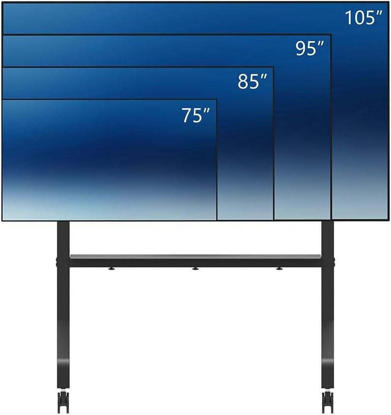 Neomounts 65" - 110" TV Multimedia Cart/Trolley | FL50-575BL1 Mobile Trolley NeoMounts