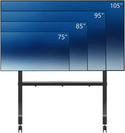 Neomounts 65" - 110" TV Multimedia Cart/Trolley | FL50-575BL1 Mobile Trolley NeoMounts