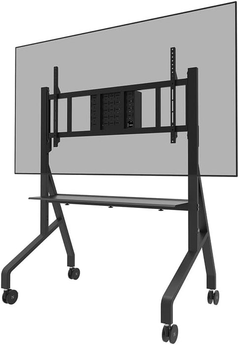 Neomounts 65" - 110" TV Multimedia Cart/Trolley | FL50-575BL1 Large Flat Screen Display Trolley NeoMounts