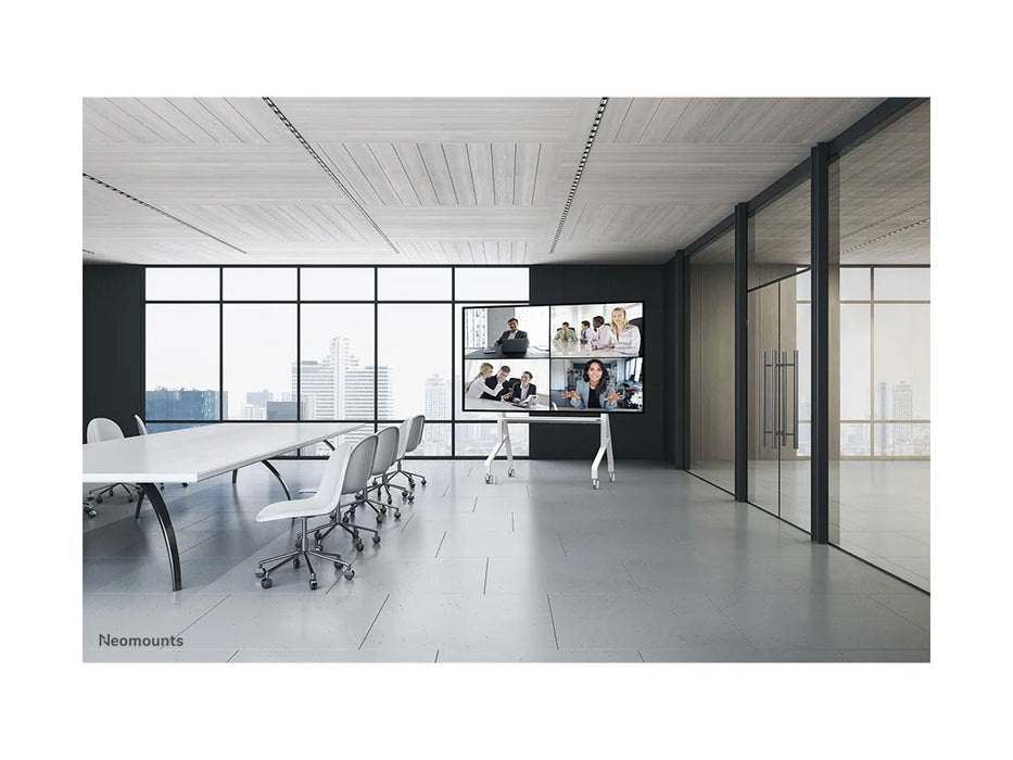 Neomounts MOVE Go XL 65" - 110" TV Trolley | FL50-575WH1 Large Flat Screen Display Trolley NeoMounts