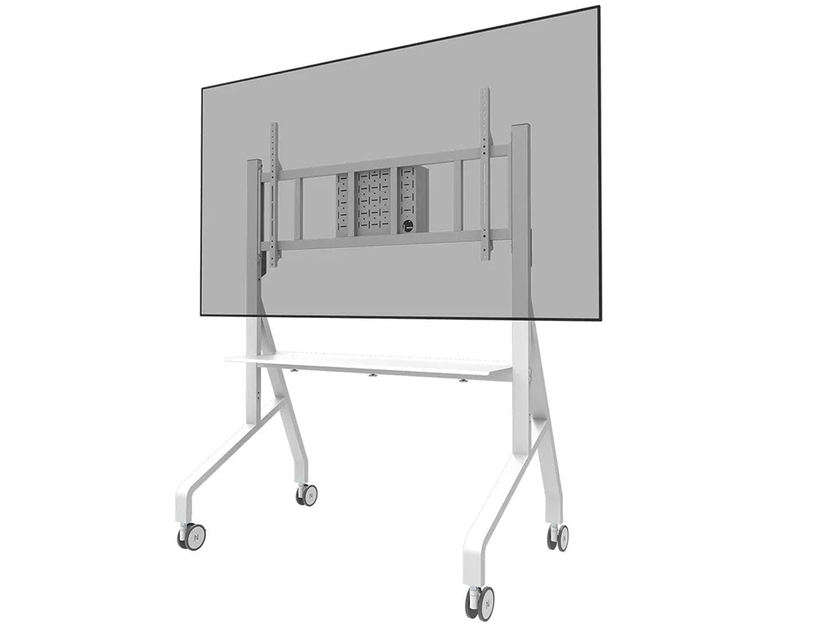 Neomounts MOVE Go XL 65" - 110" TV Trolley | FL50-575WH1 Mobile Trolley NeoMounts