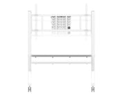 Neomounts MOVE Go XL 65" - 110" TV Trolley | FL50-575WH1 Mobile Trolley NeoMounts