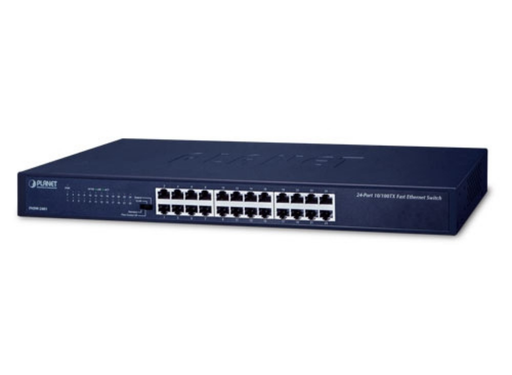 Planet 24-Port 10/100BASE-TX Fast Ethernet Switch | FNSW-2401 Planet Network Switches Planet