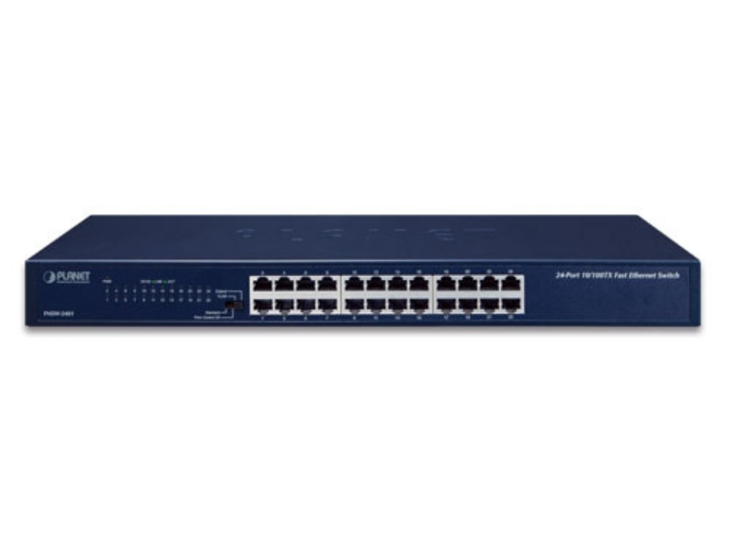 Planet 24-Port 10/100BASE-TX Fast Ethernet Switch | FNSW-2401 Network Switch Planet
