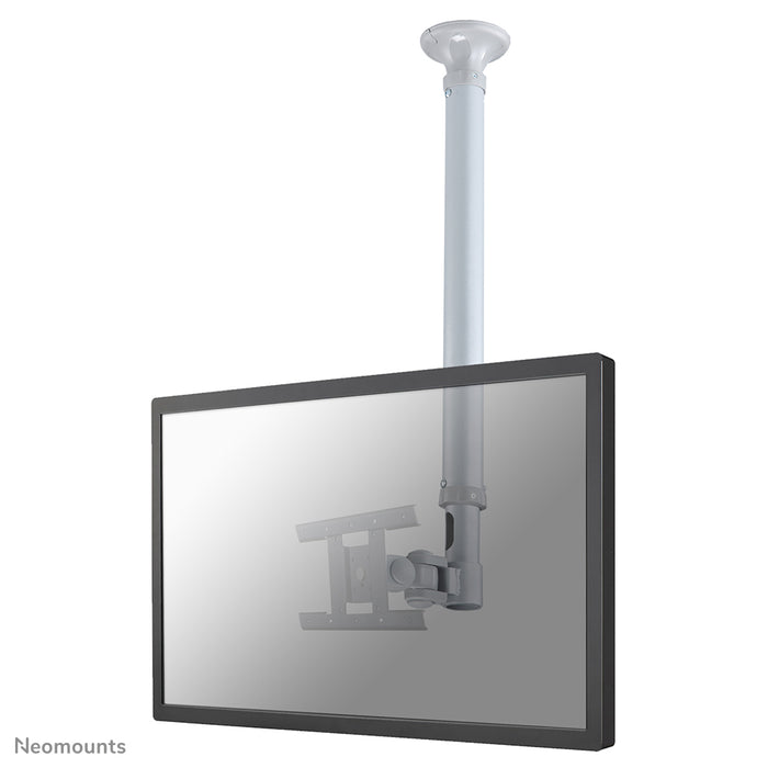 NeoMounts FPMA-C100SILVER Monitor Ceiling Mount - For 10-30" Screens Ceiling Mount Bracket NeoMounts