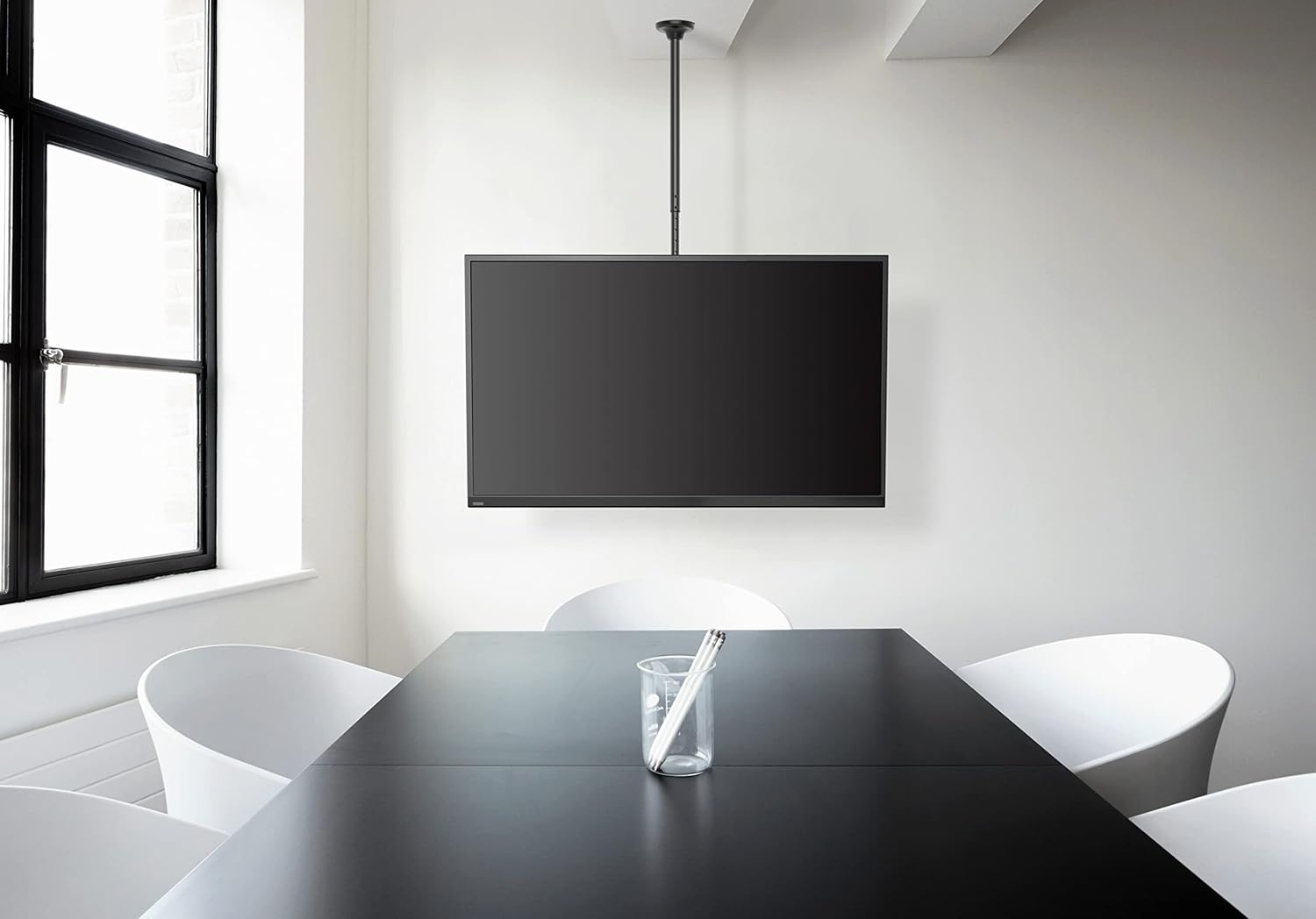 Neomounts FPMA-C340BLACK Ceiling Mount 32"-55" | Adjustable Pole 106–156 cm Ceiling Mount Bracket NeoMounts