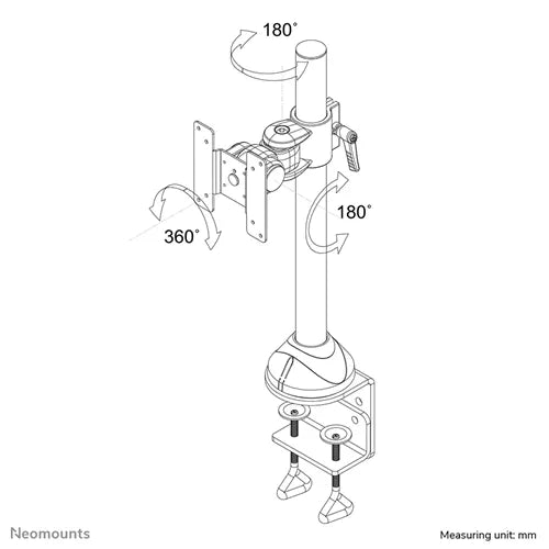 NeoMounts FPMA-D965 Monitor Arm Desk Mount - For 10-30" Monitor Screen Monitor Arm Desk Mount NeoMounts
