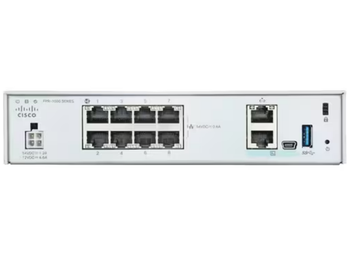 Cisco Firepower FPR-1010 Network Security/Firewall Appliance - 8 Port - 10/100/1000Base-T | FPR1010-ASA-K9 Network Firewall Cisco
