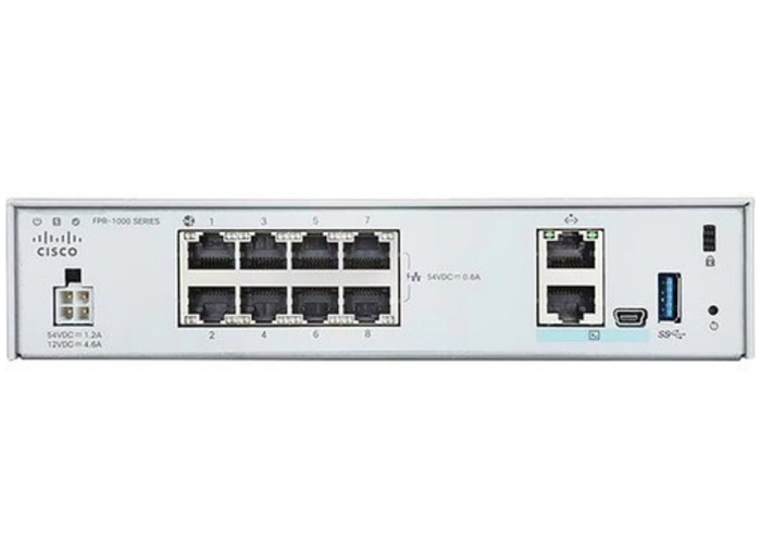 Cisco Firepower Network Security/Firewall Appliance - 8 Port - 10/100/1000Base-T | FPR1010E-ASA-K9 Network Firewall Cisco