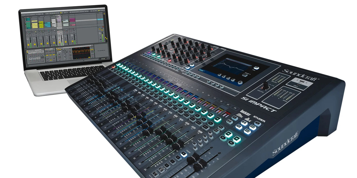 Soundcraft Si Impact 80-input Digital Mixing Console and 32-in/32-out USB Interface and iPad Control Audio Mixer Soundcraft