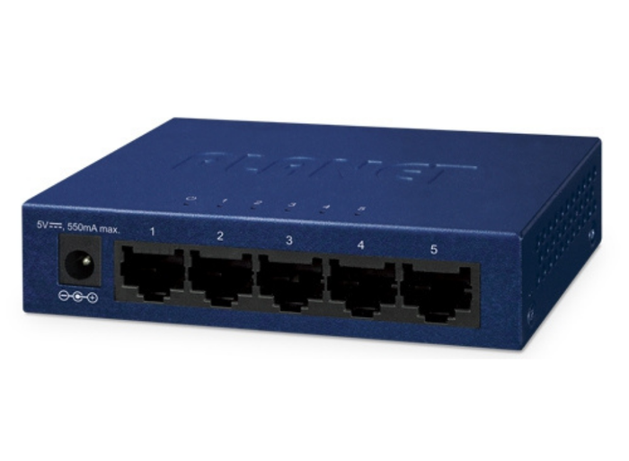 Planet 5-Port 10/100Mbps Fast Ethernet Switch | FSD-503 Network Switch Planet