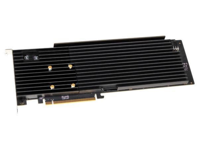 Sonnet M.2 8x4 Silent Gen4 PCIe Card – 8 NVMe SSD Slots | FUS-SSD-8X4-E4S RAID Controller Sonnet