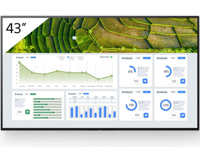 Sony BRAVIA 43" 4K UHD Android 24/7 440 cd/m² Signage Display | FW-43BZ30L Sony Digital Signage Sony