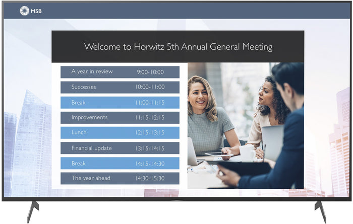 Sony FW-55BZ40H 55" BRAVIA 4K Ultra HD Professional Display Digital Signage Display Sony