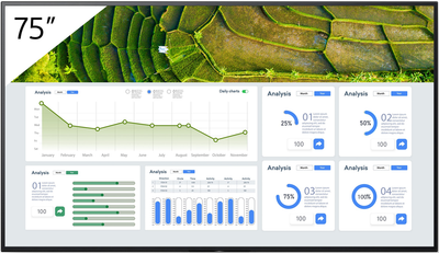 Sony FW-75BZ30L 75” 4K HDR Professional Digital Signage Display Sony Digital Signage Sony