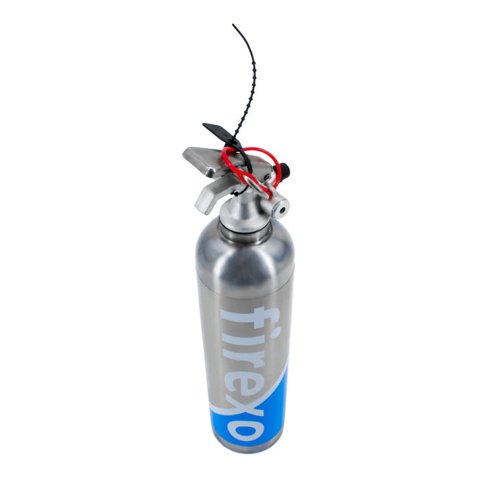 Firexo 500ml Small Fire Extinguisher in Stainless Steel Fire Extinguisher Firexo