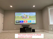 Sapphire SALFS221WSF 2.54m 100" 16:9 221cm x 125cm Fixed Frame Projection Screen Projector Accessories Sapphire