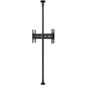 B-Tech 40"-75" Back to Back Twin Screen Floor to Ceiling TV Bracket with 3m Pole | BT3MTSFB-B2B40-75 Floor to Ceiling Display Mount B-Tech