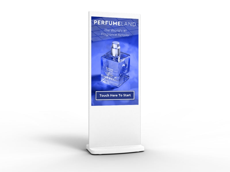 Moove SMB55HD9-TW – 55" White Freestanding PCAP Touch Screen Poster Freestanding Digital Signage Display ScreenMoove