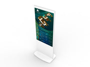 Moove SMB55HD9-TW – 55" White Freestanding PCAP Touch Screen Poster Freestanding Digital Signage Display ScreenMoove