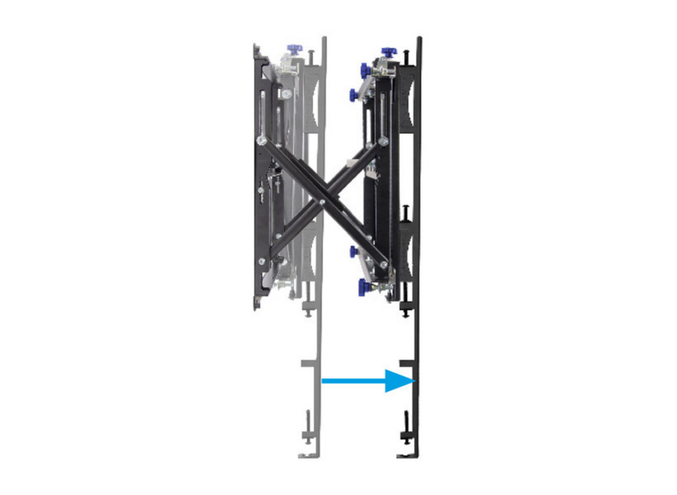 B-Tech BT9926/B Full Service Wall Mount for XXL Displays For 80"-120" Screens Wall Mount Bracket B-Tech