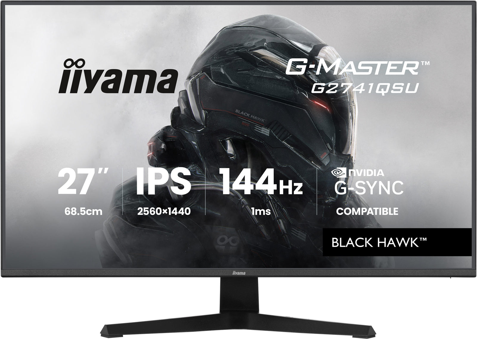 iiyama G-Master G2741QSU-B1 27" 144Hz 1ms QHD Gaming Monitor Gaming Monitor iiyama