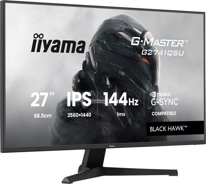 iiyama G-Master G2741QSU-B1 27" 144Hz 1ms QHD Gaming Monitor Gaming Monitor iiyama