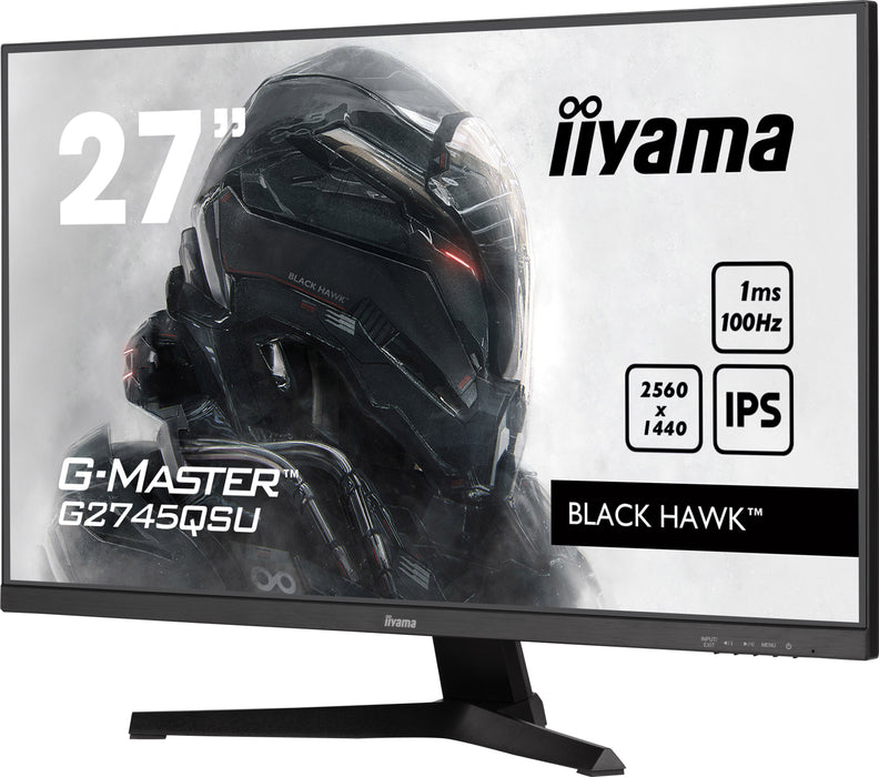 iiyama G-Master G2745QSU-B1 27" 100Hz WQHD 1ms Gaming Monitor