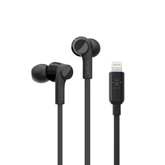 Belkin Rockstar Headphones Wired In-ear Calls/Music Black | G3H0001BTBLK