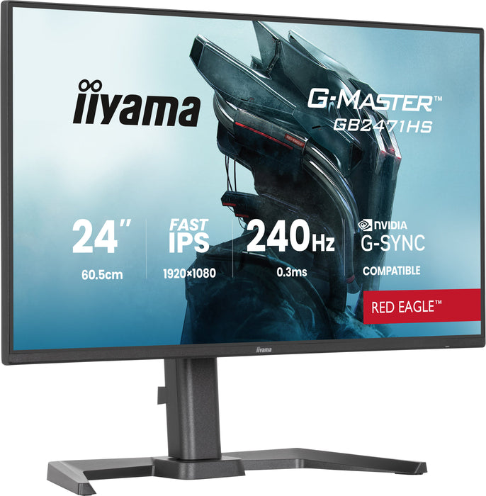 iiyama G-Master GB2471HS-B1 24" 240Hz 0.3ms Full HD Gaming Monitor Gaming Monitor iiyama