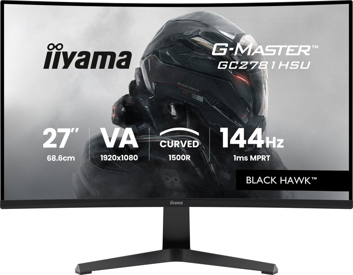 iiyama G-Master GC2781HSU-B1 27" 144Hz 1ms Full HD Curved Gaming Monitor Gaming Monitor iiyama
