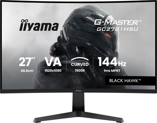 iiyama G-Master GC2781HSU-B1 27" 144Hz 1ms Full HD Curved Gaming Monitor Gaming Monitor iiyama