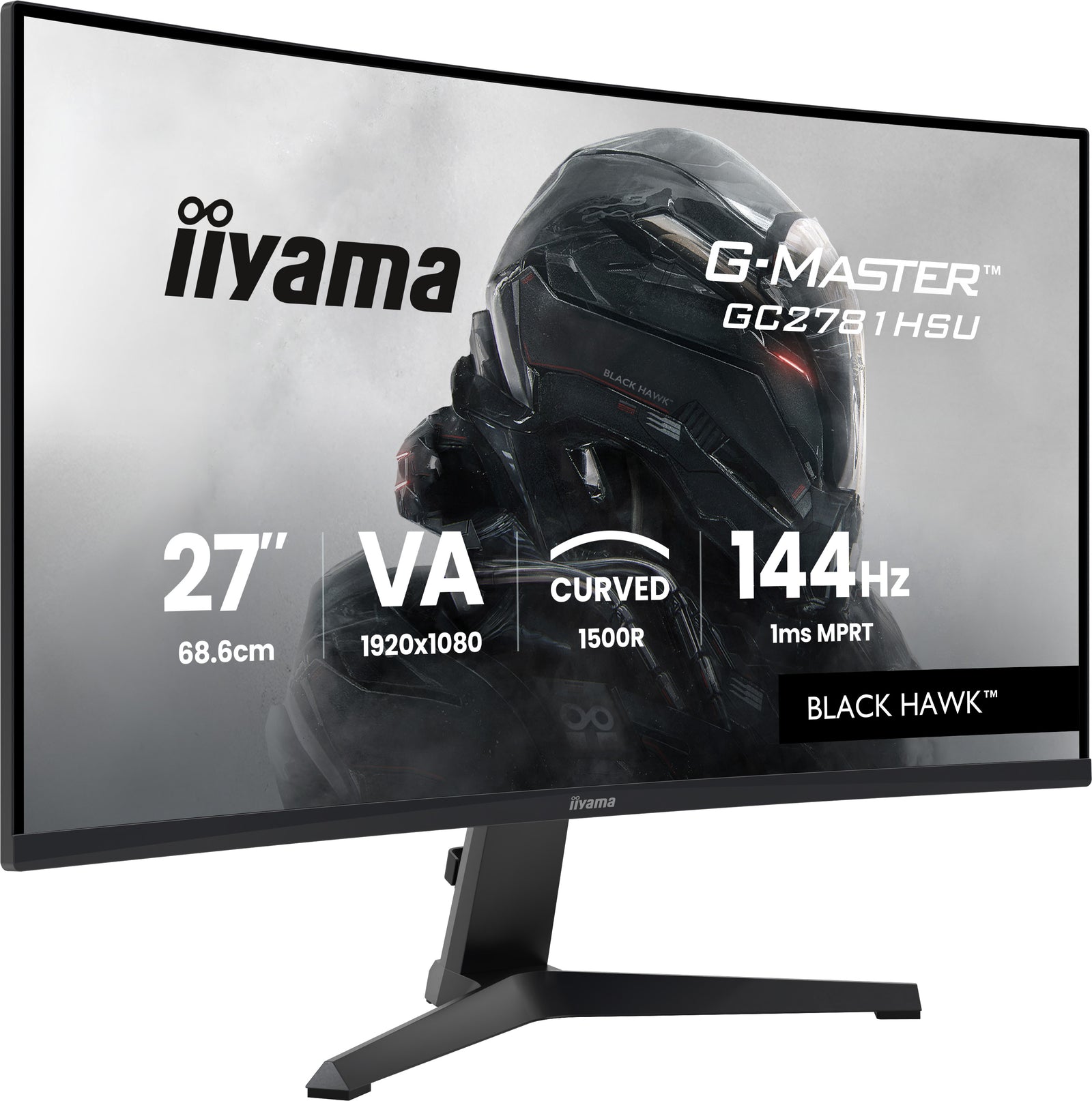 iiyama G-Master GC2781HSU-B1 27" 144Hz 1ms Full HD Curved Gaming Monitor Gaming Monitor iiyama