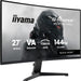 iiyama G-Master GC2781HSU-B1 27" 144Hz 1ms Full HD Curved Gaming Monitor Gaming Monitor iiyama
