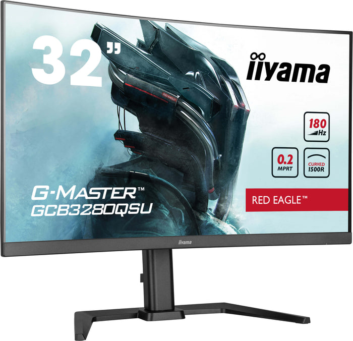 iiyama G-Master GCB3280QSU-B2 32" 180Hz 0.2ms QHD Curved Gaming Monitor Gaming Monitor iiyama