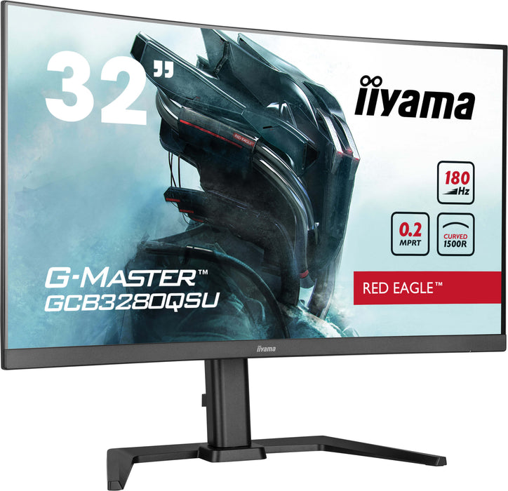 iiyama G-Master GCB3280QSU-B2 32" 180Hz 0.2ms QHD Curved Gaming Monitor Gaming Monitor iiyama