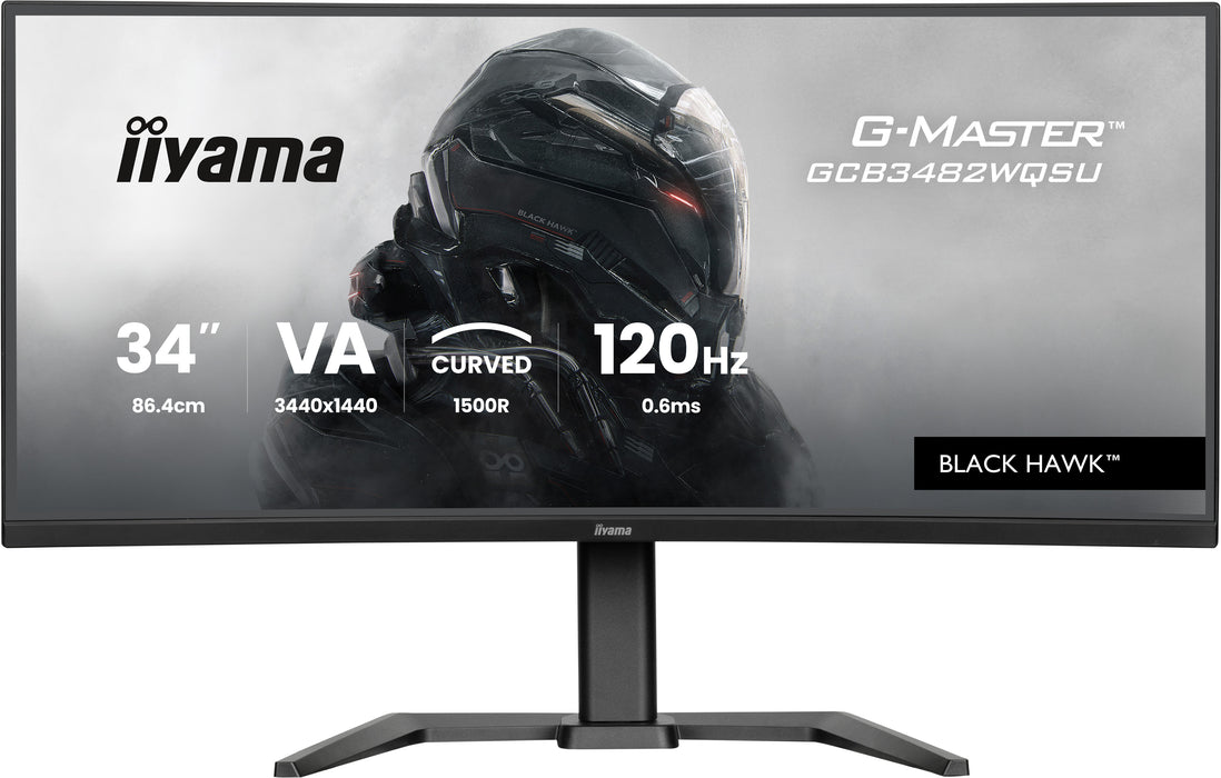 iiyama G-Master GCB3482WQSU-B1 34" 120Hz 0.6ms UWQHD Gaming Monitor iiyama Desktop Monitors iiyama