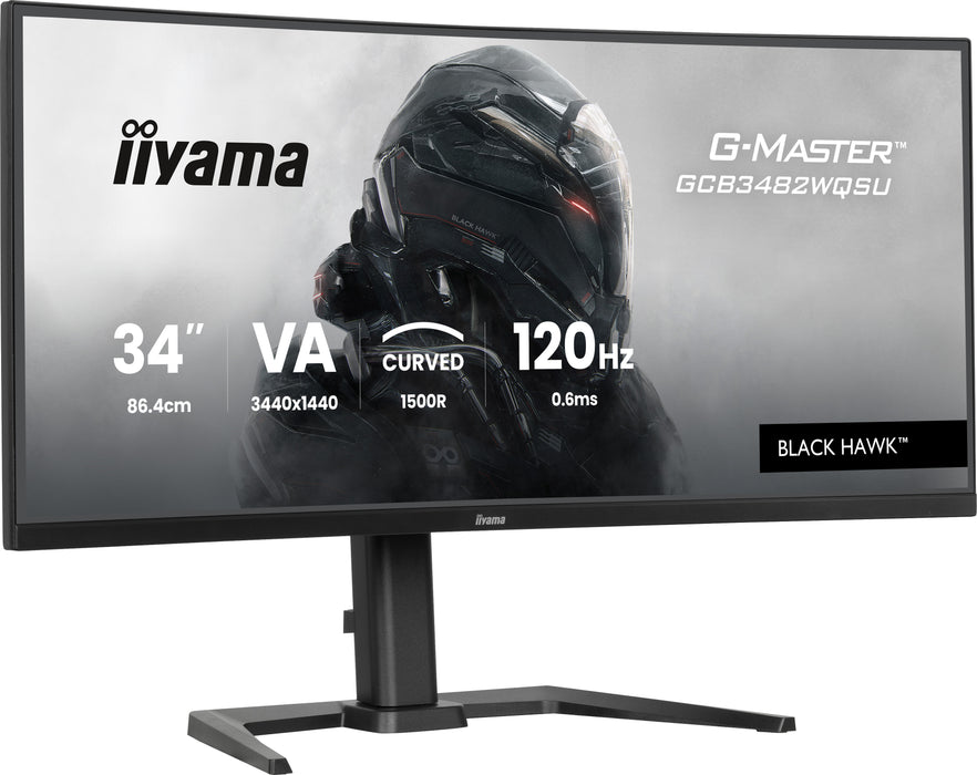 iiyama G-Master GCB3482WQSU-B1 34" 120Hz 0.6ms UWQHD Gaming Monitor iiyama Desktop Monitors iiyama
