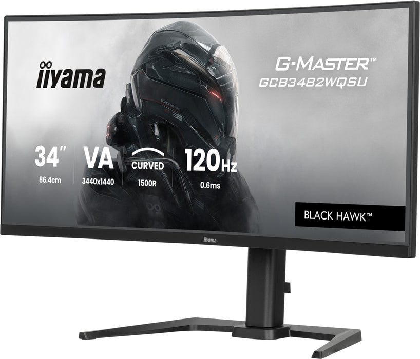 iiyama G-Master GCB3482WQSU-B1 34" 120Hz 0.6ms UWQHD Gaming Monitor iiyama Desktop Monitors iiyama
