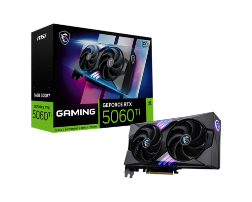 MSI GeForce RTX 5060 Ti Gaming OC 16GB GDDR7 Graphics Card | GEFORCE RTX 5060 TI 16G GAMING OC NVIDIA Graphics Card MSI