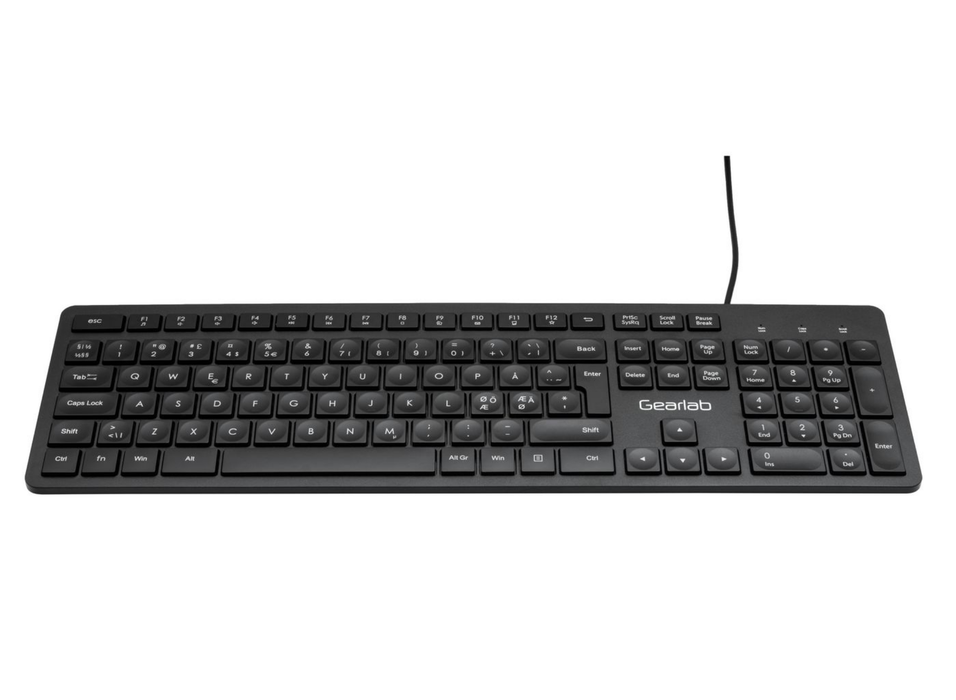eSTUFF G220 Wired USB Keyboard – Full-Size Low-Profile Nordic Layout | GLB211102