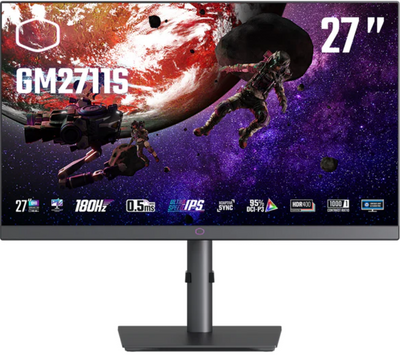 Cooler Master 27" 2K QHD 180Hz IPS Gaming Monitor | GM2711S Gaming Monitor Cooler Master