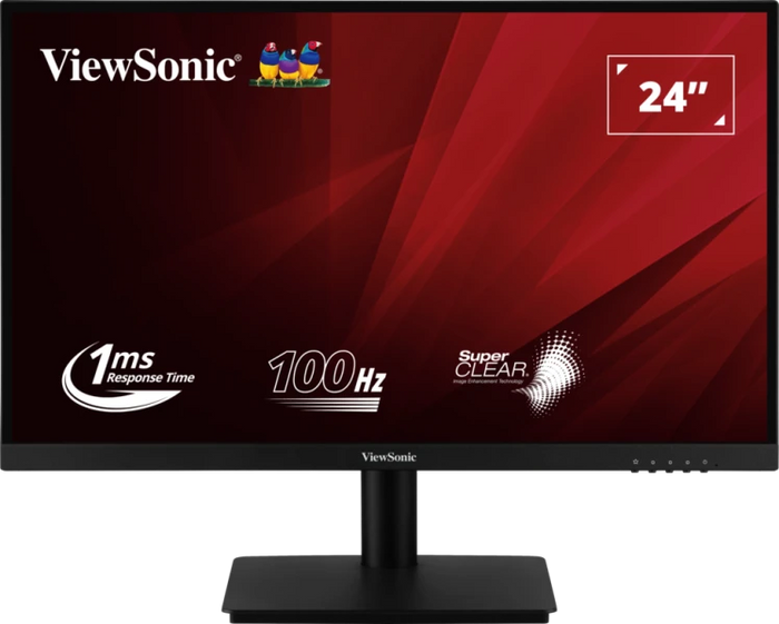 Viewsonic VA2406-H 24” Full HD 100 Hz Monitor with Fast 1ms Response Time Desktop Monitor ViewSonic