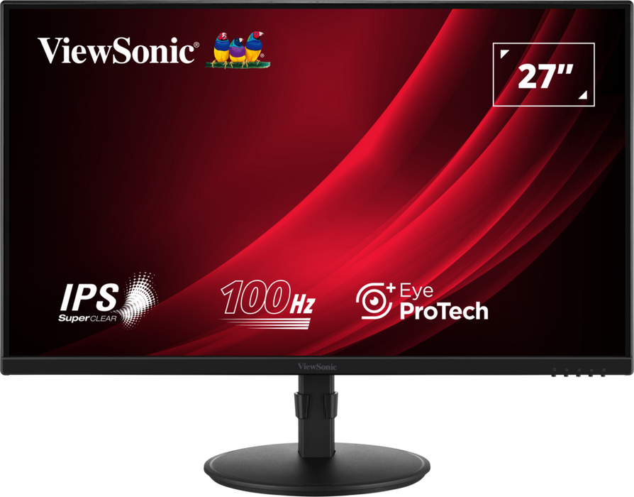ViewSonic VA2708-HDJ 27” IPS Full HD 100Hz Ergonomic Monitor Desktop Monitor ViewSonic