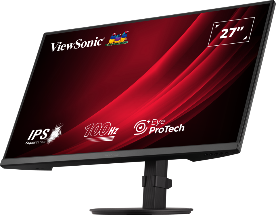 ViewSonic VA2708-HDJ 27” IPS Full HD 100Hz Ergonomic Monitor Desktop Monitor ViewSonic