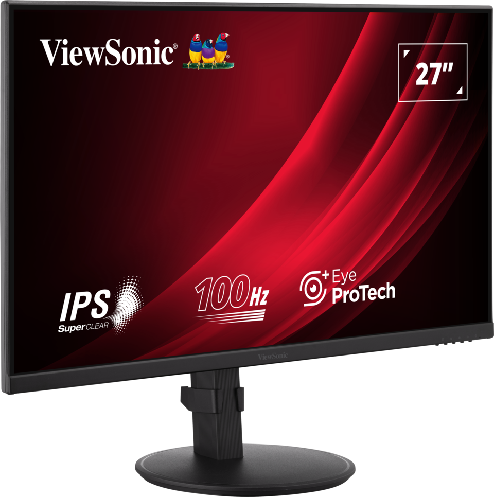 ViewSonic VA2708-HDJ 27” IPS Full HD 100Hz Ergonomic Monitor Desktop Monitor ViewSonic