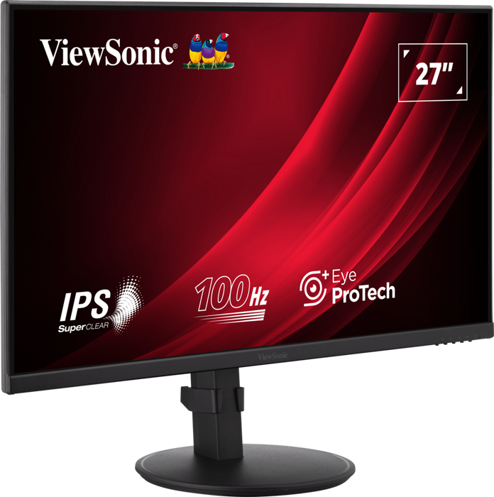 ViewSonic VA2708-HDJ 27” IPS Full HD 100Hz Ergonomic Monitor Desktop Monitor ViewSonic
